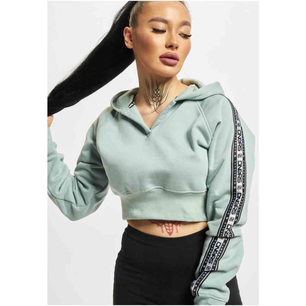 Dangerous DNGRS - Cumulus Crop Hoodie - Grijs